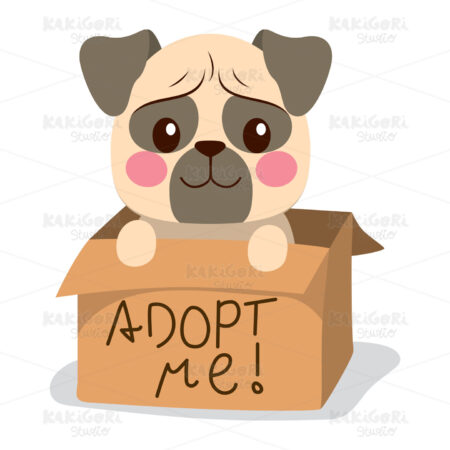 Adopt Me Dog Clipart Vector Illustration 03835