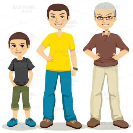 Age of Men Clipart Vector Illustration 00662