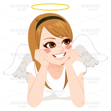 Angel Teenage Girl Clipart Vector Illustration 03177