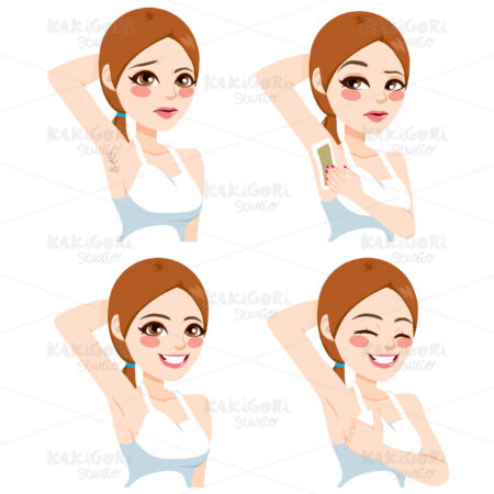 Armpit Hair Removal Clipart Vector Illustration 02710
