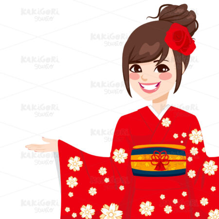Asian Japanese Woman Clipart Vector Illustration 01554