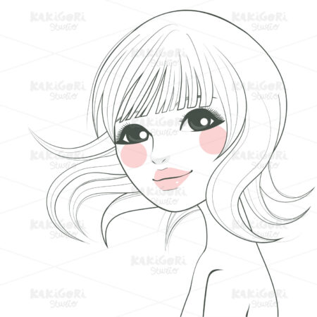 Asian Woman Clipart Vector Illustration 01335