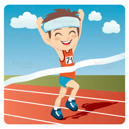 Athlete Man Clipart Vector Illustration 00597