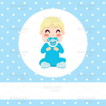 Baby Boy Design Clipart Vector Illustration 01073