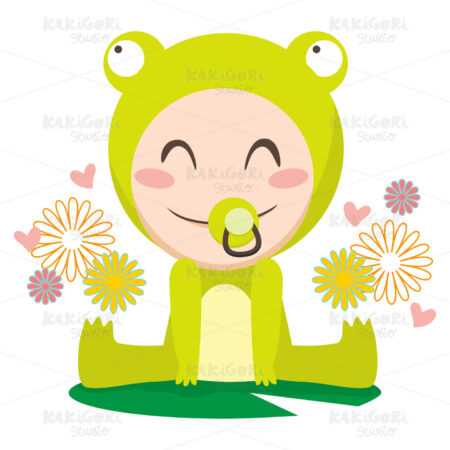 Baby Frog Clipart Vector Illustration 00457