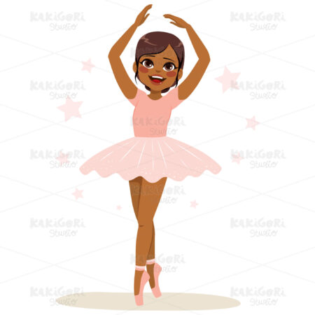 Ballerina Pink Tutu Clipart Vector Illustration 04050