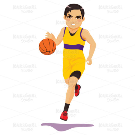Basketball Player Clipart Vector Illustration 04402
