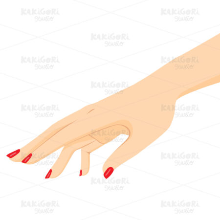 Beauty Female Hand Clipart Vector Illustration 00826