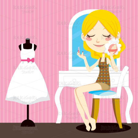 Beauty Make-up Clipart Vector Illustration 00570