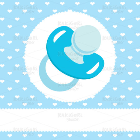 Blue Pacifier Design Clipart Vector Illustration 01083