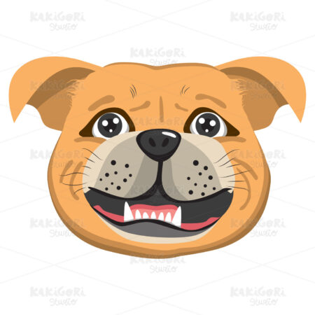 Bordeaux Dog Avatar Clipart Vector Illustration 03825