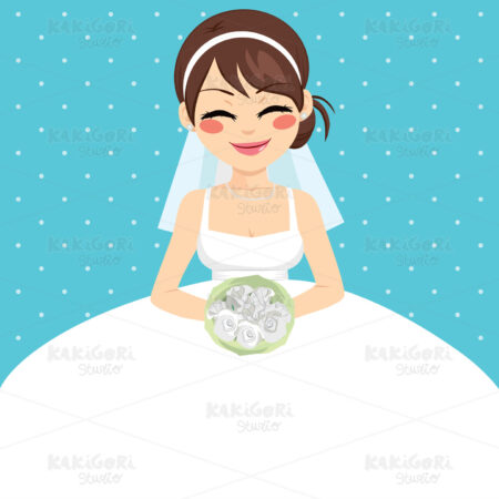 Bride Invitation Template Clipart Vector Illustration 02725