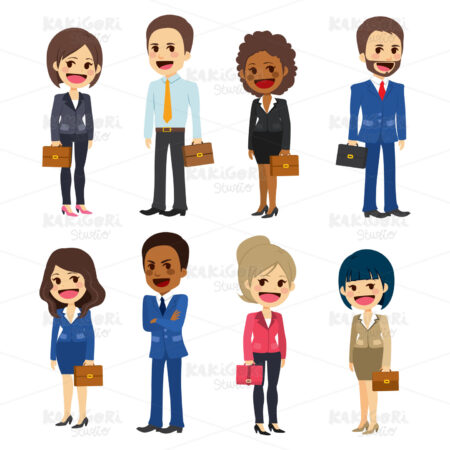 Business People Group Clipart Vector Illustration 04535