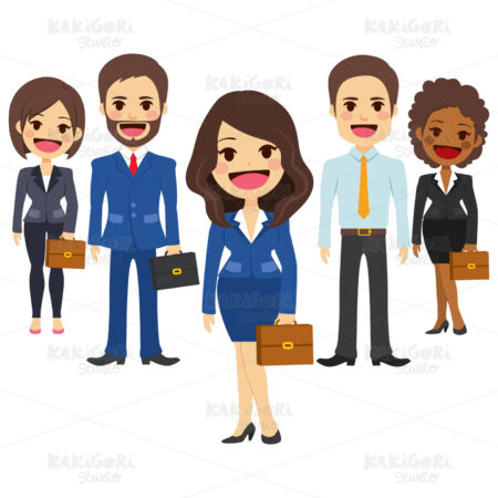 Business Team Staff Clipart Vector Illustration 04536