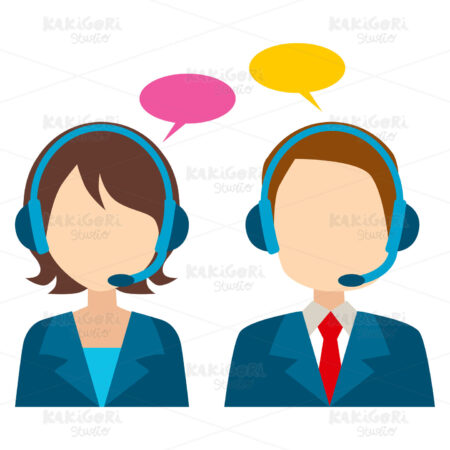 Call Center Avatar Clipart Vector Illustration 02210