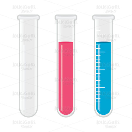 Chemistry Flask Tubes Clipart Vector Illustration 04538