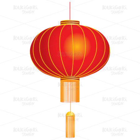 Chinese Red Lantern Clipart Vector Illustration 04531