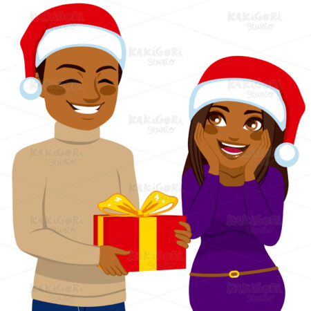 Christmas Gift Present Clipart Vector Illustration 02482