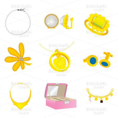 Collection Colorful Accesories Clipart Vector Illustration 01629