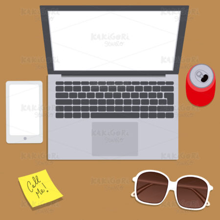 Computer Mockup Clipart Vector Illustration 03130