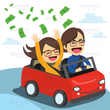 Couple Convertible Clipart Vector Illustration 03959