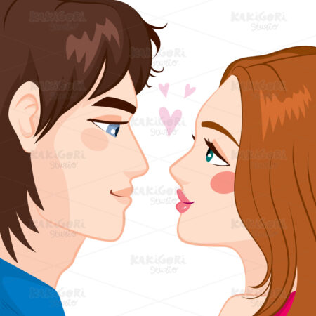 Couple In Love Clipart Vector Illustration 02898
