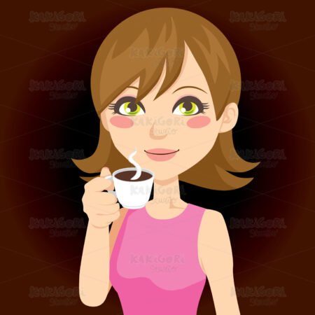 Cup of Coffee Clipart Vector Illustration 00579
