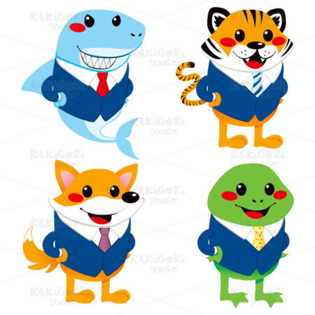 Cute Animal Business Clipart Vector Illustration 00900