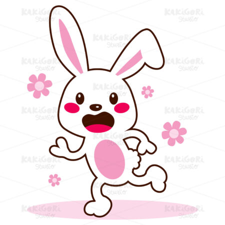 Cute Easter Bunny Clipart Vector Illustration 01062