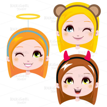 Cute Headbands Clipart Vector Illustration 00381