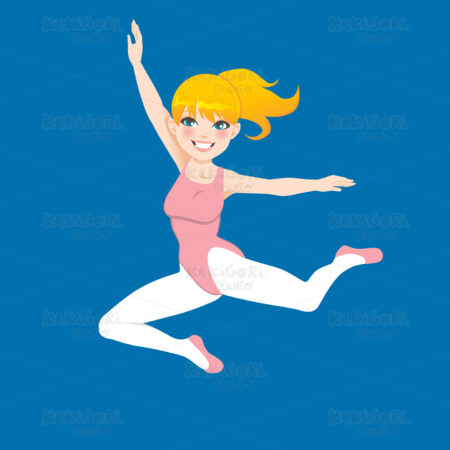 Dancing Ballerina Clipart Vector Illustration 00917