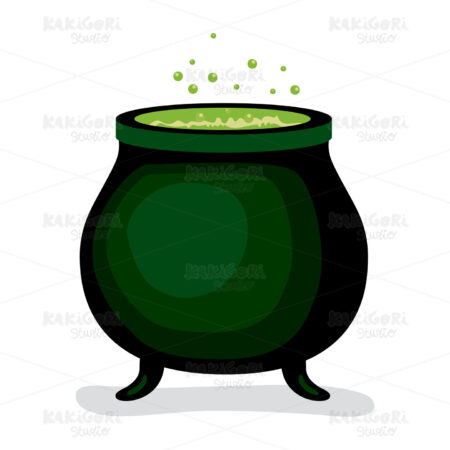 Dark Witch Magic Cauldron Clipart Vector Illustration 01814