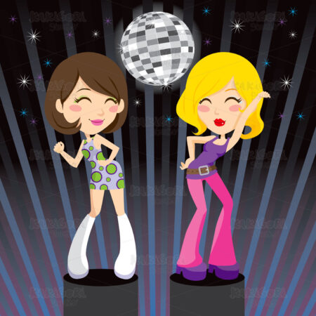 Disco Dance Clipart Vector Illustration 00425