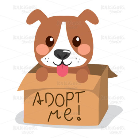 Dog Showing Tongue Clipart Vector Illustration 03856