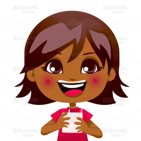 Drinking Healthy Milk Clipart Vector Illustration 00911