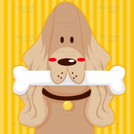 English Cocker Spaniel Clipart Vector Illustration 00586