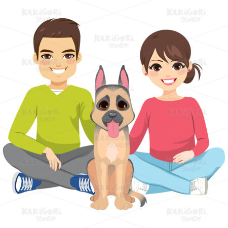 Family Pet Clipart Vector Illustration 04638