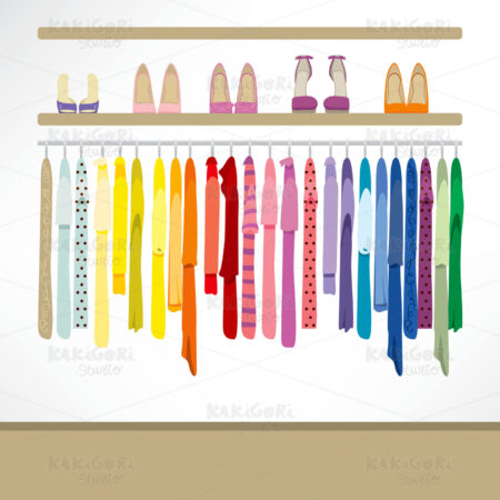 Fashion Shop Background Clipart Vector Illustration 01760