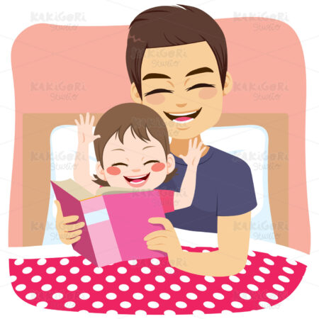 Father Fairytale Daughter Clipart Vector Illustration 04087
