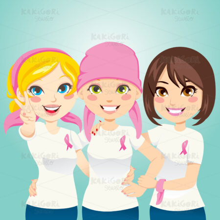 Fight Breast Cancer Clipart Vector Illustration 00740