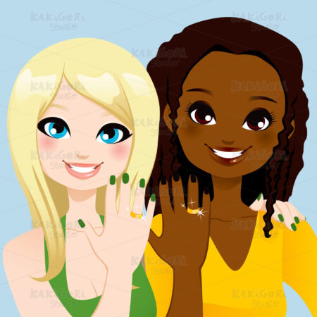 Forever Friends Ring Clipart Vector Illustration 01067