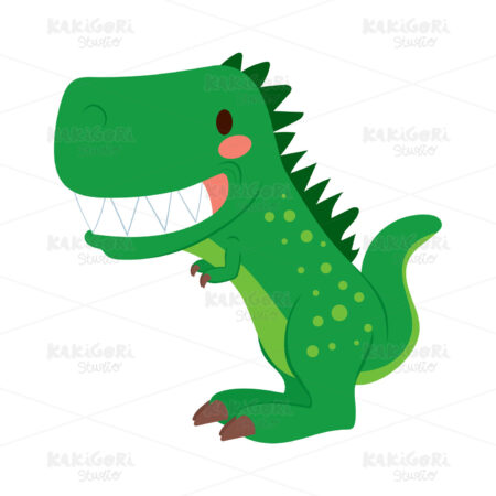 Funny T-rex Dinosaur Clipart Vector Illustration 01907