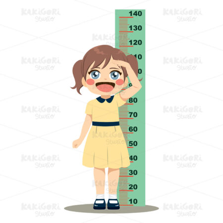 Girl Height Clipart Vector Illustration 04170