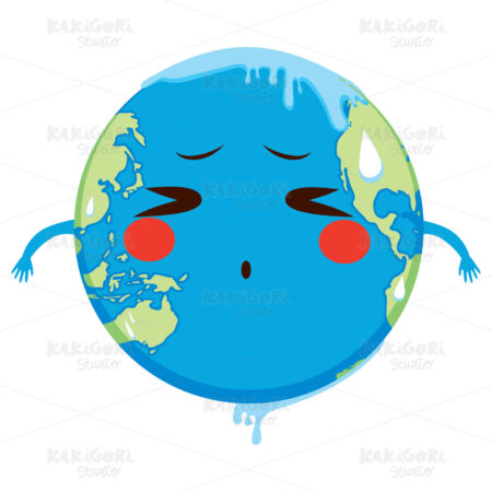 Global Warming Concept Melting Clipart Vector Illustration 03205