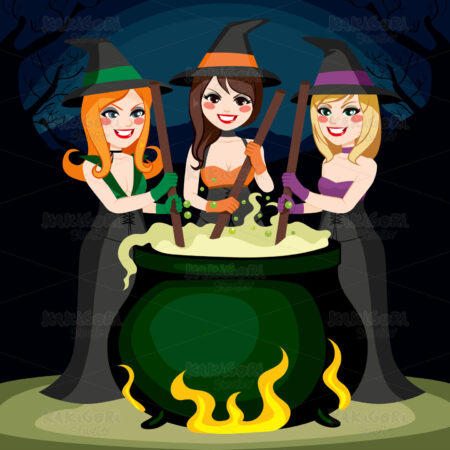 Halloween Witches Potion Clipart Vector Illustration 02896
