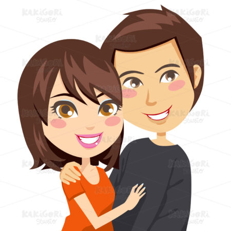 Happy Couple Clipart Vector Illustration 00355