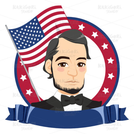 Happy President Day Clipart Vector Illustration 03944