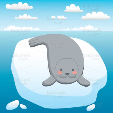 Happy Seal Clipart Vector Illustration 00499