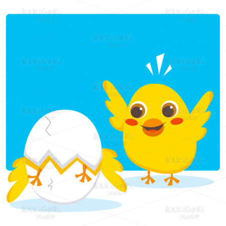 Hatching egg Clipart Vector Illustration 00393