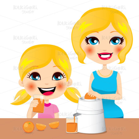 Healthy Orange Juice Clipart Vector Illustration 00914